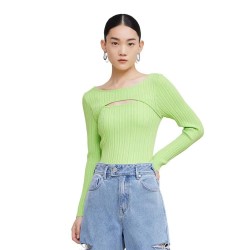 блуза,дамски,пуловери,дамски,плетени,дрехи,lily,skeleton,knit,sweater,been,green,(green)