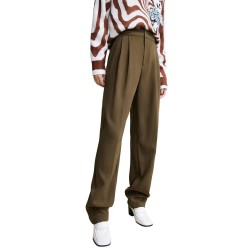 панталони,дамски,панталони,lily,skinny,fit,casual,high,waist,pants,cocoa,brown,(brown)