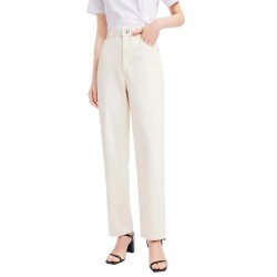 дънки,дамски,панталони,lily,slim,fit,straight,jeans,white