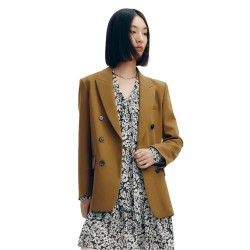 сако,дамски,сака,lily,solid,colour,blazer,coffee,(brown)