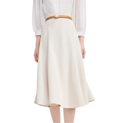 пола,дамски,поли,и,рокли,lily,temperament,solid,color,midi,skirt,apricot,(beige)