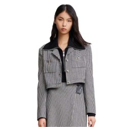 палто,дамски,якета,и,палта,lily,tweed,coat,black,(grey)
