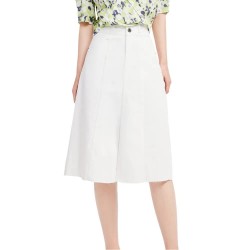 пола,дамски,поли,и,рокли,lily,vintage,split,denim,skirt,white