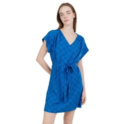 рокля,дамски,поли,и,рокли,fundango,palmetta,short,sleeve,short,dress,blue,(cobalt)