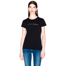 тениска,дамски,тениски,armani,exchange,xw001457,af10356,t,shirt,black,gold,(black)