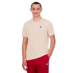 тениска,мъжки,тениски,le,coq,sportif,ess,n°1,short,sleeve,t,shirt,Écru,(beige)
