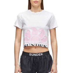 тениска,дамски,тениски,sundek,cropped,short,sleeve,t,shirt,white