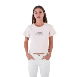 тениска,дамски,тениски,hurley,marbella,rib,short,sleeve,t,shirt,white,(spn)