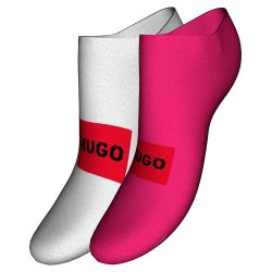 чорапи,дамски,чорапи,hugo,cut,label,cc,long,socks,2,pairs,white,pink,(bright,pink)