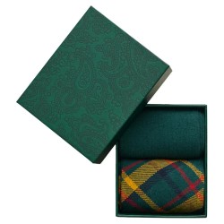 чорапи,мъжки,чорапи,gant,check,and,rib,socks,2,pairs,woody,green,(green)