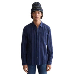риза,с,дълъг,ръкав,мъжки,ризи,scotch,&,soda,textured,stipe,long,sleeve,shirt,blue