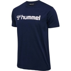 тениска,мъжки,тениски,hummel,mover,cotton,short,sleeve,t,shirt,marine,(blue)