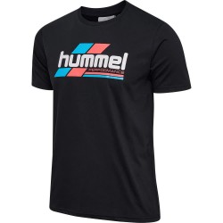 тениска,мъжки,тениски,hummel,pulse,graphic,short,sleeve,t,shirt,black,white,(black)