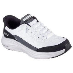 маратонки,дамски,маратонки,skechers,contour,foam,trainers,white,mesh,black,duraleather,gray,trim,(white)