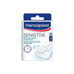 хигиена,тяло,hansaplast,sensitive,dressings,20,units,clear