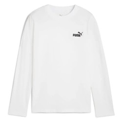 тениска,детски,тениски,puma,essentials,foundation,nº1,logo,long,sleeve,t,shirt,white