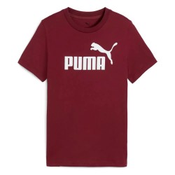 тениска,детски,тениски,puma,essentials,foundation,nº1,logo,short,sleeve,t,shirt,ruby,shimmer,(red)