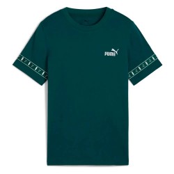 тениска,детски,тениски,puma,essentials,tape,layout,short,sleeve,t,shirt,green,terrain,(green)
