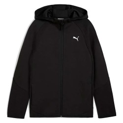 блуза,детски,блузи,puma,evostripe,full,zip,sweatshirt,black