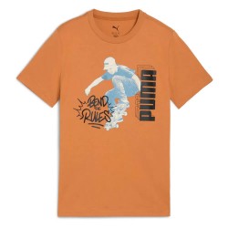 тениска,детски,тениски,puma,mid,90´s,essentials,graphics,short,sleeve,t,shirt,melted,caramel,(brown)