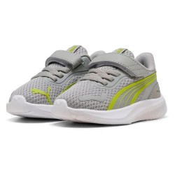 маратонки,детски,маратонки,puma,pounce,ac+,trainers,gray,echo,lime,smash,white,(grey)