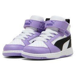 маратонки,детски,маратонки,puma,rebound,v6,mid,ac+,trainers,team,violet,black,white,(white)
