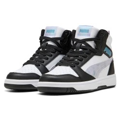 маратонки,детски,маратонки,puma,rebound,v6,mid,space,belle,trainers,black,lilac,crush,white,(white)