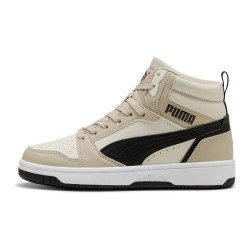 Маратонки Puma Rebound V6 Mid trainers - Beige (Desert Dust / Black / Vapor Gray) маратонки,мъжки,маратонки,дамски,маратонки,puma,rebound,v6,mid,trainers,beige,(desert,dust,black,vapor,gray)