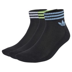 чорапи,мъжки,чорапи,adidas,originals,3,stripes,ankle,socks,3,units,black,ash,blue,signal,green,(black)