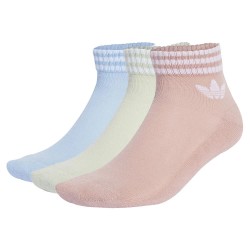 чорапи,мъжки,чорапи,adidas,originals,3,stripes,ankle,socks,3,units,wonder,mauve,linen,green,clear,sky,(multicolor)
