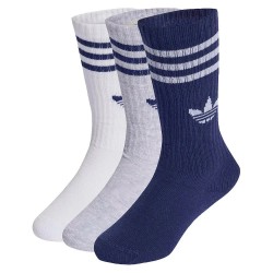 чорапи,детски,чорапи,adidas,originals,3,stripes,crew,socks,6,units,white,blue,(white,light,grey,heather,dark,blue)
