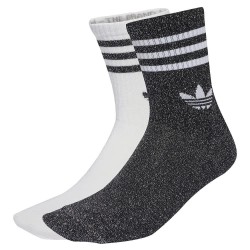 чорапи,мъжки,чорапи,adidas,originals,3,stripes,glitter,crew,socks,2,units,black,white,(white,black)