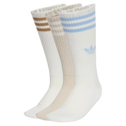 чорапи,мъжки,чорапи,adidas,originals,3,stripes,high,crew,socks,3,units,off,white,clear,brown,off,white,(white)