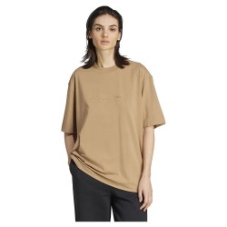 тениска,дамски,тениски,adidas,originals,essentials,linear,oversized,short,sleeve,t,shirt,cardboard,(brown)