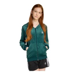 блуза,детски,блузи,adidas,originals,velour,full,zip,sweatshirt,aurora,ivy,white