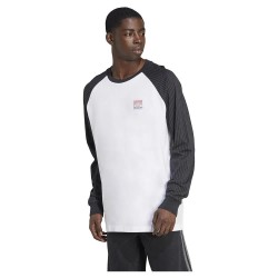 тениска,мъжки,тениски,adidas,originals,wabash,loose,baseball,long,sleeve,t,shirt,white,black,(white)