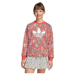 Блуза Adidas Originals X Liberty London Crew sweatshirt - Red (Semi Lucid Red / Multicolor) блуза,детски,блузи,adidas,originals,x,liberty,london,crew,sweatshirt,red,(semi,lucid,red,multicolor)