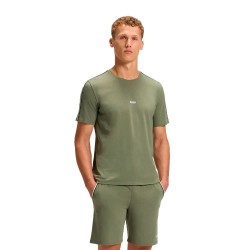 тениска,мъжки,пижами,boss,unique,10259900,02,short,sleeve,pyjama,t,shirt,green,(open,green)