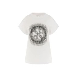 тениска,дамски,тениски,guess,4g,shaded,hotfix,short,sleeve,t,shirt,white,(pure,white)