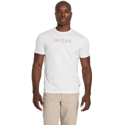 тениска,мъжки,тениски,guess,basic,embroidery,logo,short,sleeve,t,shirt,white,(pure,white)