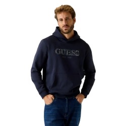 Суичър Guess Basic hoodie - Blue (Smart Blue) суичър,мъжки,пуловери,guess,basic,hoodie,blue,(smart,blue)
