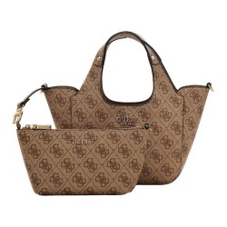 чанта,всички,чанти,guess,calista,2,in,1,mini,tote,bag,latte,logo,(brown)