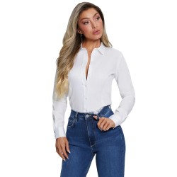 риза,с,дълъг,ръкав,дамски,блузи,дамски,ризи,guess,cate,long,sleeve,shirt,pure,white,(white)