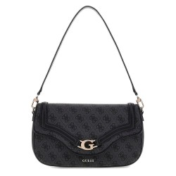 чанта,за,през,рамо,всички,чанти,guess,dea,flap,shoulder,bag,coal,logo
