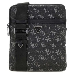 чанти,за,през,рамо,guess,milano,flat,crossbody,dark,black,(black)