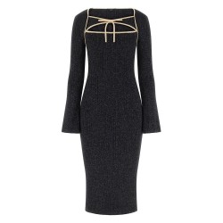 рокля,дамски,поли,и,рокли,guess,sqn,yoke,lurex,sansa,dress,jet,black,multi