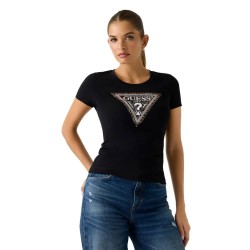 тениска,дамски,тениски,guess,triangle,python,short,sleeve,t,shirt,jet,black,a996