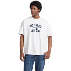 тениска,мъжки,тениски,guess,jeans,oversize,california,short,sleeve,t,shirt,pure,white,(white)