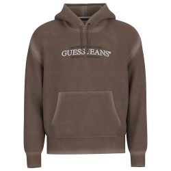 Суичър Guess jeans Reg America Trad hoodie - Dark Luxe Brown Mult суичър,мъжки,пуловери,guess,jeans,reg,america,trad,hoodie,dark,luxe,brown,mult