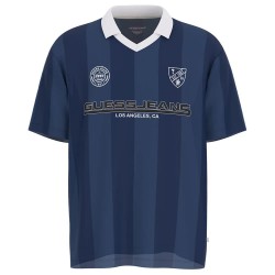 дънки,мъжки,блузи,с,яка,guess,jeans,soccer,short,sleeve,polo,blue,(daring,ocean)